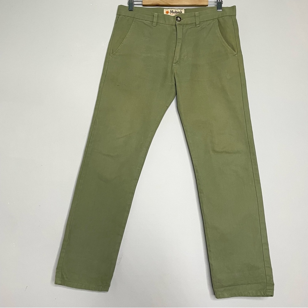 MOLLUSK Men’s Cotton Chino Pants Trousers